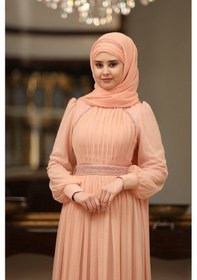 Resim Raika Moda Büyük Beden Tül Efsane Abiye Pudra 