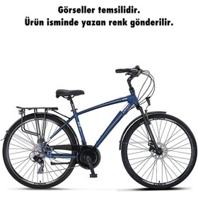 Resim Ümit 2834 Ventura M-2D Disk Fren Erkek Şehir Bisikleti Md 510H 28 Jant 21 Vites Siyah-Kırmızı 