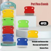 Resim Pet Pire Tarak Şeker Renk Seti, İnce Dişli Pire Tarama Aleti, Kedi ve Köpekler İçin Evcil Hayvan Malzemeleri 