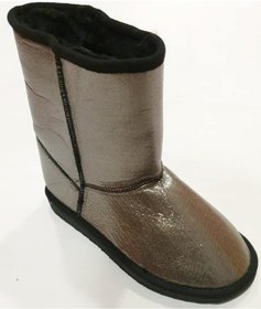 Resim Kadın Kürklü Bot Siyah Platin 