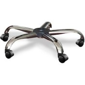 Resim Krom Ofis Koltuğu Ayak Krom Ayak Plastik Tekerlekler 1 Adet BE122Ü 