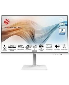 Resim MSI 27" MODERN MD272XPW 1920x1080 (FHD) FLAT IPS 100HZ 1MS ADAPTIVE-SYNC BEYAZ PIVOT TYPE-C MONITOR 