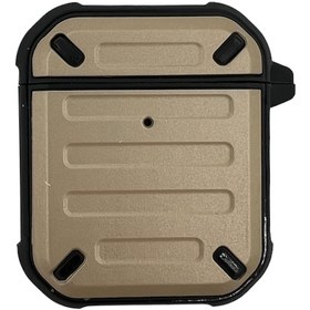 Resim Nettech - Apple Uyumlu AirPods 2.nesil AirPods Tank Arka Koruma Kılıf - Gold Gold 