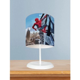 Resim Mekta Home Bebek ve Çocuk Odası Spider-Man Desenli Abajur 