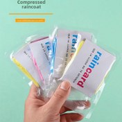 Resim 5/10 adet Unisex Tek Kullanımlık Yağmurluk Seyahat, Yürüyüş, Balıkçılık, Kamp, Taşınabilir Kart Boyutlu Yağmurluk, Dış Mekan için Sıkıştırılmış Yağmurluk, Dağ Tırmanışı için Yetişkin Yağmurluk Ekipmanları 