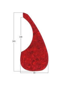 Resim Raymond Joes Pg200Rd Gitar Pena Korumalığı Kırmızı - Pickguard 