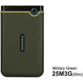Resim Transcend Ts1tsj25m3g 1tb 2.5\" Usb 3.1 Storejet M3 Antişok Slim Taşınabilir Disk 