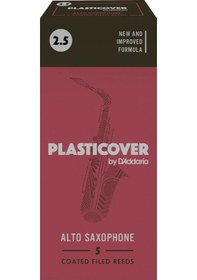 Resim D'addario Rrp05asx250 Rico Plasticover Alto Saksafon Kamışı No: 2.5 Profesyonel - 5'li Paket Siyah Plastik Kaplama, Neme Karşı Dayanıklı Ve Kararlı Performans 