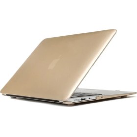 Resim Arabulalaca Apple Apple Macbook Pro Retina 13.3 A1502 A1425 Kılıf 2in1 Mat Doku Case 2015 Gold 