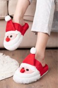 Resim Slipcat Noel Baba Yılbaşı Terliği Ev Pandufu Ev Terliği Misafir Terliği 