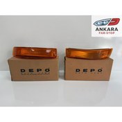 Resim Depo TOYOTA COROLLA AE92 1988 - 1992 ÖN TAMPON SİNYAL LAMBASI SAĞ - SOL TAKIM (DEPO MARKA) 