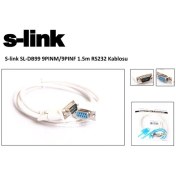 Resim S-Link Sl-Db99 9Pınm/9Pınf 1.5M Rs232 Kablosu 