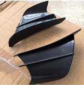 Resim Cloudstore 2 Adet Glossy Black Evrensel Motosiklet Spoileri - Ducati/yamaha/kawasaki/bmw İçin Yüksek Stabilite Ve Hafif 