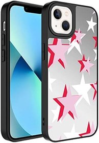 Resim Zore Apple ile uyumlu iPhone 13 Kılıf Aynalı Desenli Kamera Korumalı Parlak Mirror Kapak Yıldız 