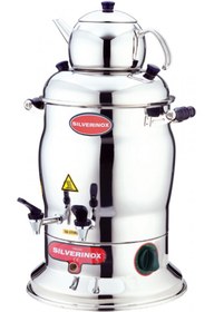 Resim Işıkgaz Çay Semaveri 2 Demlik 10 Lt. 1500 W. Profesyonel Endüstriyel 