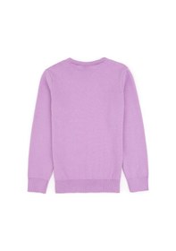 Resim U.S. Polo Assn. Kız Çocuk Lila Bisiklet Yaka Basic Kazak 50313060-VR034 