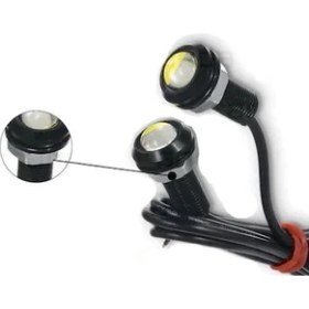 Resim Ayna Altı Kartal Göz LED Eagle Eye Gündüz Farı Turuncu Çift 