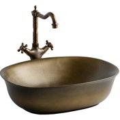 Resim Lena Eh -4600Br Tezgah Üstü Lavabo Bronz 