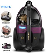 Resim Philips Marathon Ultimate Premium Toz Torbasız Süpürge, Hepa Alerjik Filtreli, Lambader Hediye 