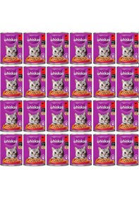 Resim Whiskas Konserve Sığırlı Kedi Mama 400 Gr X 24 Adet 