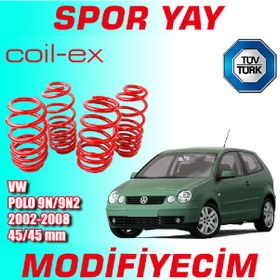 Resim Coil-Ex Polo 9N-9N2 2002-2008 Arası 45-45Mm Alçaltma Spor Yay 