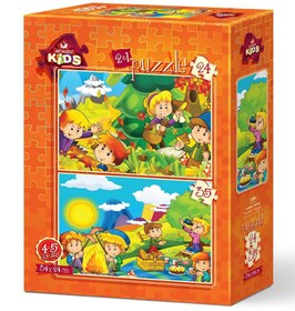 Resim Art Yaşam 24+35 Parça Çocuk Puzzle 
