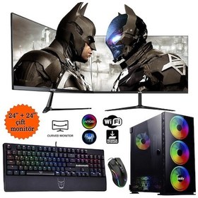 Resim Izoly ST998850 i5-10400F 16 GB 512 GB M.2 NVMe RTX3060 12 GB 24" + 24" Free Dos Masaüstü Oyuncu Bilgisayarı 