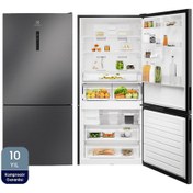 Resim Electrolux LNT7MD58B TwinTech D Enerji Sınıfı 588 l No-Frost Alttan Donduruculu Buzdolabı Siyah Inox 