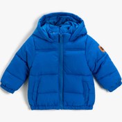 Resim Erkek Bebek Oversize Şişme Mont Kapüşonlu 