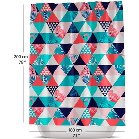 Resim Renkli Banyo Duş Perdesi-1.Kalite Polyester Kumaş Banyo Perdesi Çok Renkli 