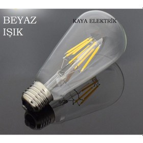 Resim Cata Ct-4353 8w Rustik Led Ampül E27 Beyaz Işık 