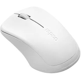 Resim Rapoo 1680 sessiz kablosuz fare kablosuz fare 2.4 GHz bilgisayar faresi, 1000 DPI sensör, 12 ay pil ömrü, ergonomik PC ve Mac için, beyaz 