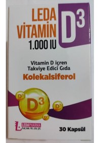 Resim Leda Vitamin D3 1000 Iu 30 Kapsül 