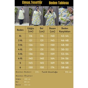 Resim Elmas Tesettür Kadın Giyim Büyük Beden Fırça Desen Tunik 