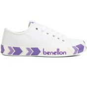 Resim Benetton Bn-90620- Beyaz Lila - Kadın Spor Ayakkabı 001 
