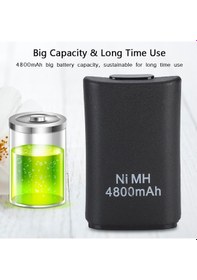 Resim Lemestar Xbox 360 Kumanda İçin 4800 Mah Pil Paketi + Usb Şarj Kablosu + Şarj Ünitesi - Dayanıklı Oyuncu Aksesuarı 