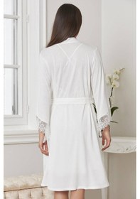 Resim Pierre Cardin 5040 6'lı Modal Gecelik Sabahlık Çeyiz Seti Bordo 001 