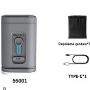 Resim Grey Taşınabilir Hava Pompası Kamp Yatağı Kablosuz Şişirme Şarj 