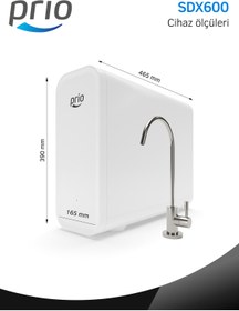 Resim Prio Sdx600 Tanksız Direkt Akışlı Pompalı Su Arıtma Cihazı 