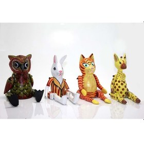 Resim Ahşap Sallanan Hayvan Figürü 