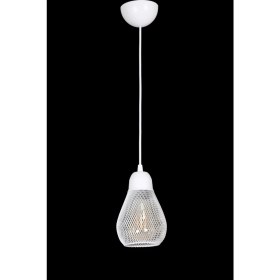 Resim Fer Avize Küçük Rustik Modern Tasarım Beyaz Renk - Cafe - Salon - Yatak Odası - Çocuk Odası Tel Tekli Avize 