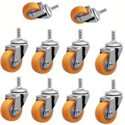 Resim Dashanshop 8pcs 10pcs Dayanıklı Mobilya Tekerleği 1 Inch M6 Dişli Boltlu Alışveriş Arabası Pabuçları 