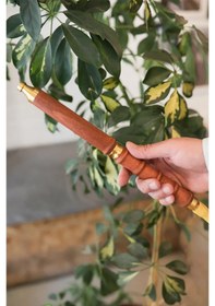 Resim Alfeshisha Ottoman Ahşap Gold Nargile 