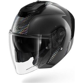 Resim Shark Dqu Rs Jet Carbon Ikonık Açık Kask 