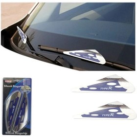 Resim Carub Silecek Rüzgarlığı Krom-mavi 