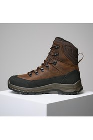 Resim Decathlon Solognac Erkek Su Geçirmez Deri Avcı Botu - Kahverengi - Vibram Tabanlı - Crosshunt 500 
