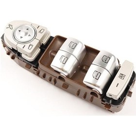 Resim Otobalcı Mercedes S500 Cam Açma Düğmesi Sol Ön 2013--2017 Kahverengi 