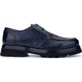 Resim Tamer Tanca Erkek Deri Lacivert Casual Ayakkabı 477 67616 Erk Ayk SK24-25 Lacı Gyk/kroko 