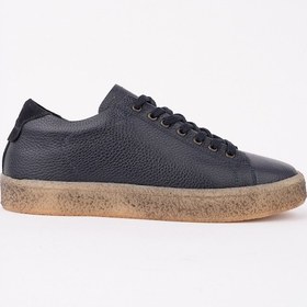 Resim Muggo Thomas Bağcıklı Hakiki Deri Erkek Günlük Sneaker Spor Ayakkabı Lacivert 