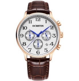 Resim Sones Olevs 6896 Erkek Çok Fonksiyonlu Işıklı Su Geçirmez Kuvars Saat Beyaz 